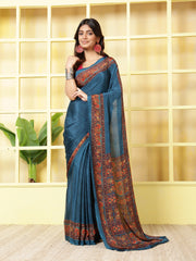 Digital Printed Crepe Saree