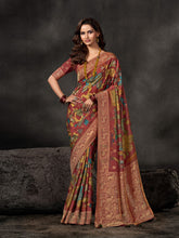 Printed Dola Silk Saree