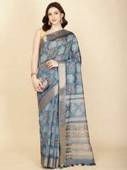 Digital Printed Handloom Saree