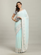 Resham Embroidery Georgette Saree