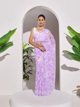 Floral Printed Georgette Saree