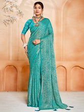 Digital Printed Chiffon Saree