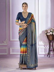 Digital Printed Art Silk Saree