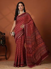 Digital Printed Art Silk Saree