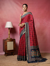 Digital Printed Art Silk Saree