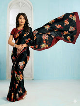 Digital Printed Crepe Saree