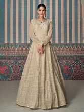 Embroidered Georgette Suit With Pant & Dupatta