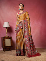 Digital Printed Art Silk Saree
