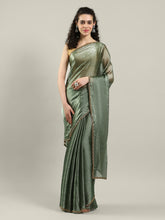 Plain Art slik Saree