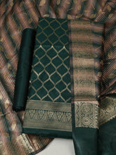 Woven Design Chanderi Unstitched Suit With Pant & Dupatta