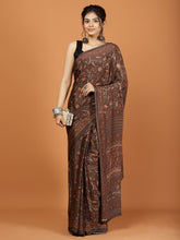 Digital Printed Crepe Woven Saree