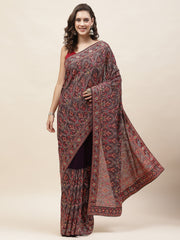 Resham Jaal Embroidery Georgette Saree