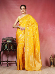 Embroidered Crepe Saree