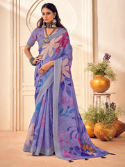 Digital Printed Cotton Saree