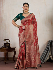 Woven Design Pashmina Saree