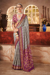 Digital Printed Art Silk Saree