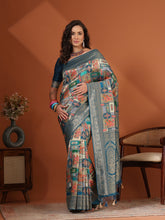 Woven Design Satin Saree