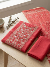 Embroidered Cotton Blend Unstitched Suit With Pant & Dupatta