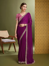 Georgette Embroidered Saree