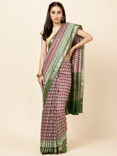 Digital Abstract Printed Cotton Saree