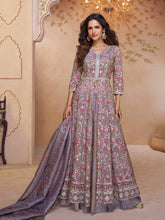 Embroidered Georgette Choli With Skirt & Dupatta & Jacket