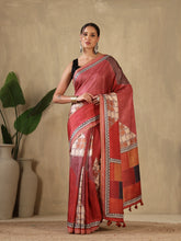 Printed Tussar Saree