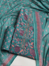 Printed Cotton Blend Unstitched Suit With Dupatta