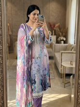 Printed Cotton Blend Kurta With Pant & Dupatta