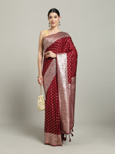 Zari Jaal Art Silk Woven Saree