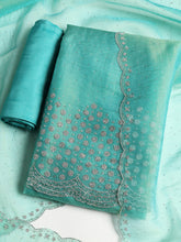 Embroidered Tissue Unstitched Suit With Dupatta