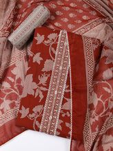 Printed Cotton Blend Unstitched Suit With Dupatta