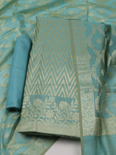 Printed Chanderi Unstitched Suit With Dupatta