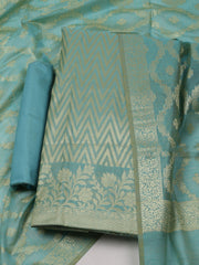 Printed Chanderi Unstitched Suit With Dupatta