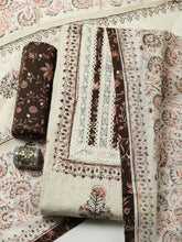 Printed Cotton Blend Unstitched Suit With Pant & Dupatta