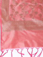 Woven Chanderi Unstitched Suit Piece With Dupatta