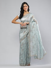 Swarovski Border Art-Chiffon Printed Saree