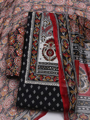 Embroidered Cotton Blend Unstitched Suit With Dupatta