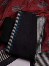 Embroidered Cotton Blend Unstitched Suit With Pant & Dupatta