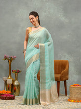 Embroidered Cotton Blend Saree