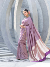 Plain Crepe Saree