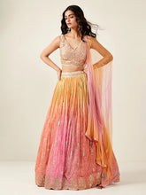 Embroidered Art Silk Choli & Lehenga With Dupatta