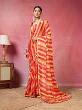 Sequence Printed Chiffon Saree