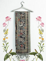 Printed Tussar Saree