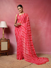 Abstract Printed Georgette Saree