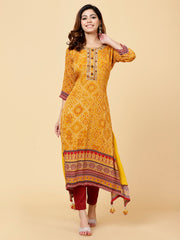 Printed Georgette Kurta