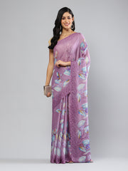 Digital Printed Georgette Saree