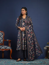 Printed Cotton Kurta With Pant & Dupatta