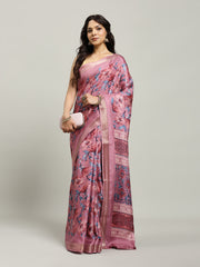 Floral Printed Art Silk Woven Saree