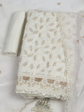 Embroidered Chiffon Unstitched Suit With Dupatta