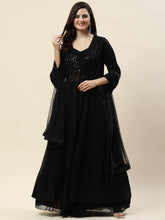 Resham Jaal Embroidery Georgette Choli Jacket With Lehenga & Dupatta